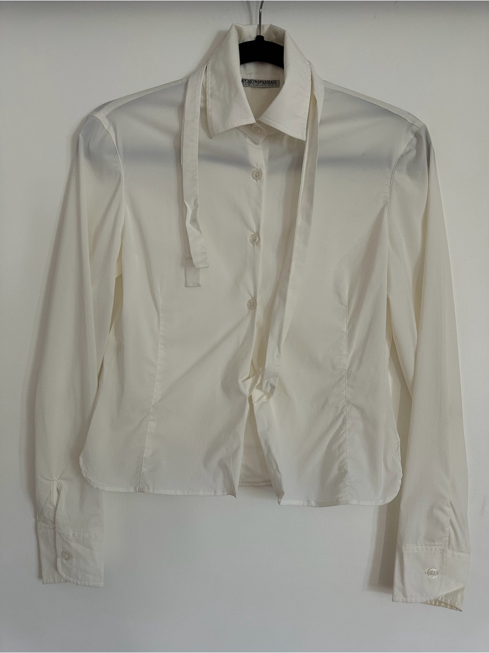 Emporio Armani White Wrap Shirt